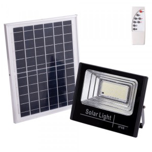 Proyector LED Solar 100W 6500K Panel: 6V/12W Batería: 3,2V/8000MaH Control Remoto