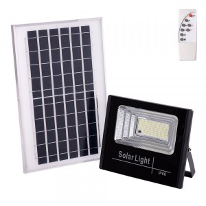 Proyector LED Solar 65W 6500K Panel: 6V/8W Batería: 3,2V/5000MaH Control Remoto
